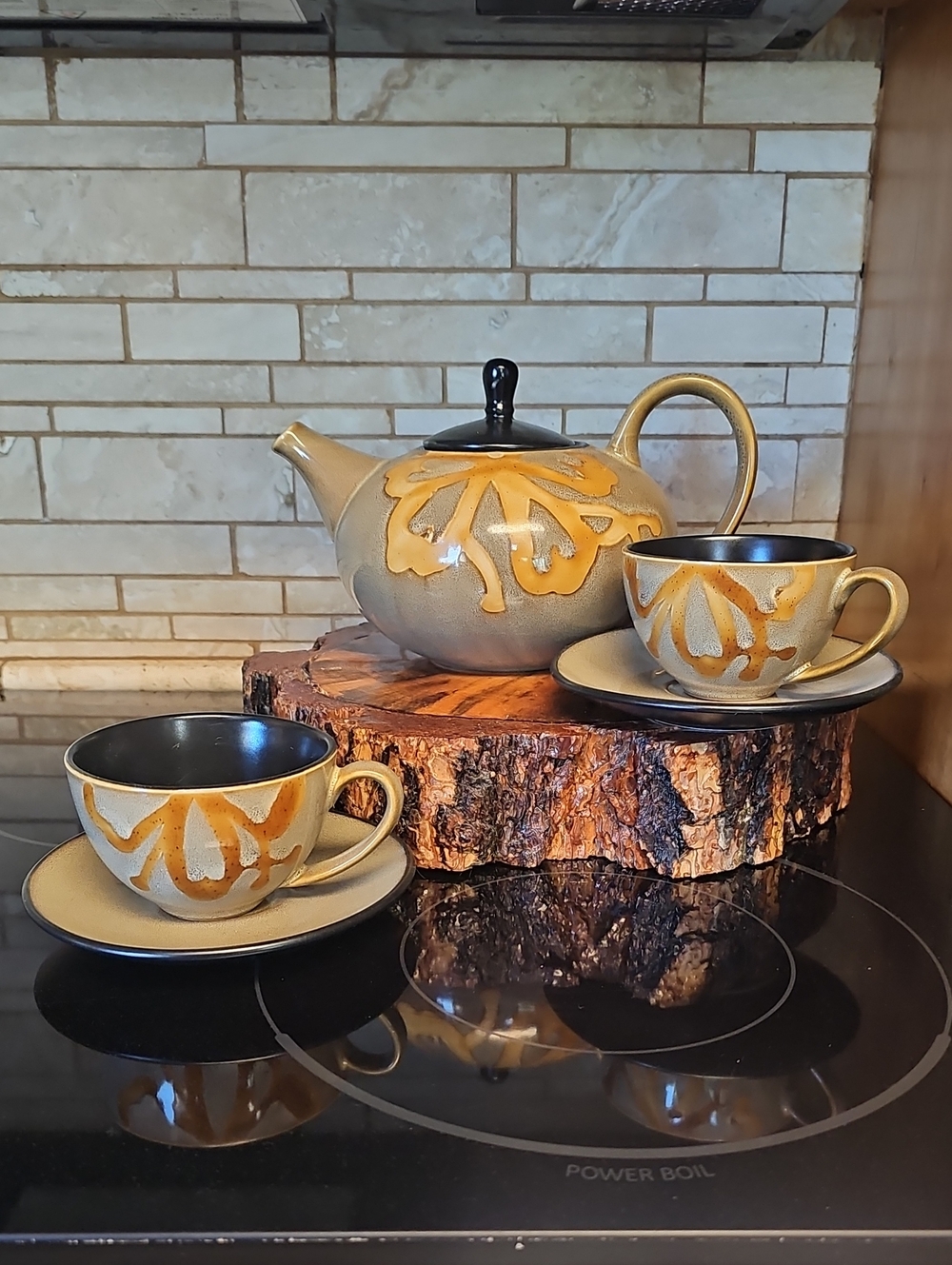 Ceramic Teapot and Cup Set By Pier 1 Imports